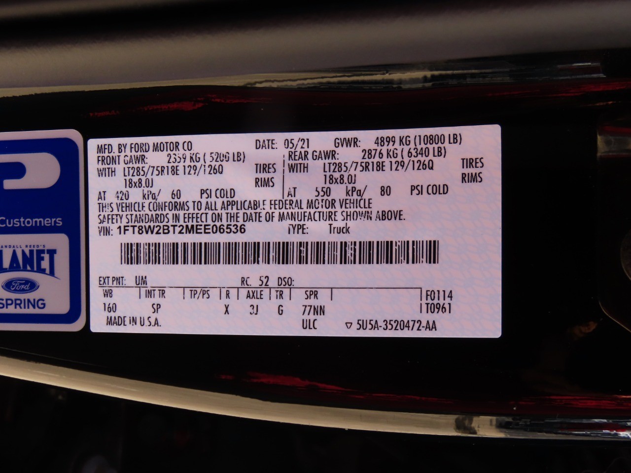 used 2021 Ford Super Duty F-250 SRW car, priced at $56,999