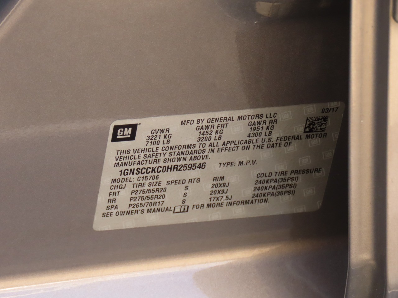 used 2017 Chevrolet Tahoe car, priced at $22,999