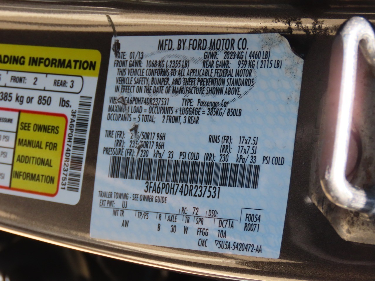 used 2013 Ford Fusion car, priced at $8,999