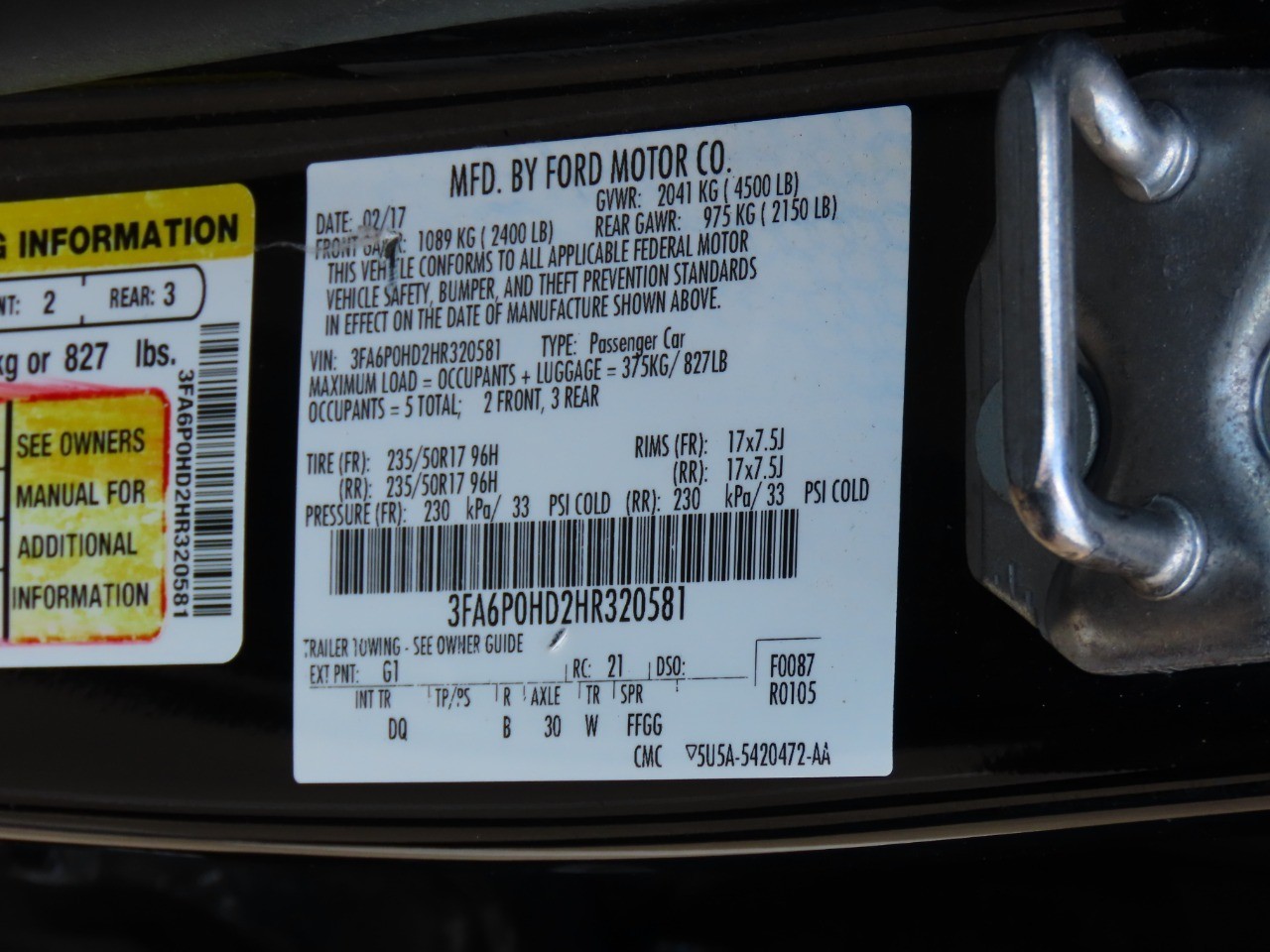 used 2017 Ford Fusion car, priced at $11,999