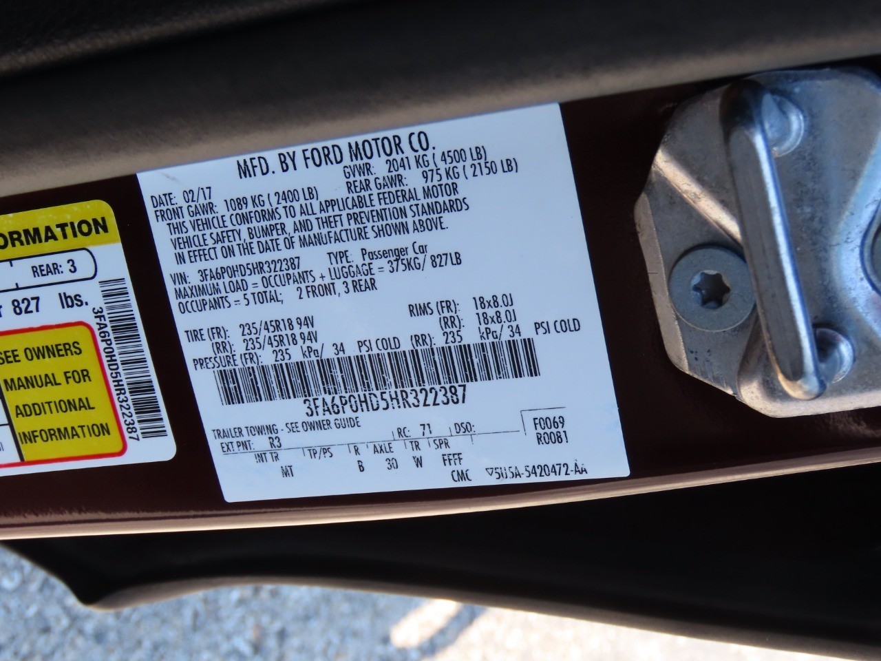 used 2017 Ford Fusion car, priced at $8,999