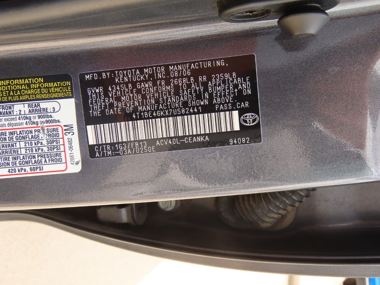 used 2007 Toyota Camry car, priced at $4,999