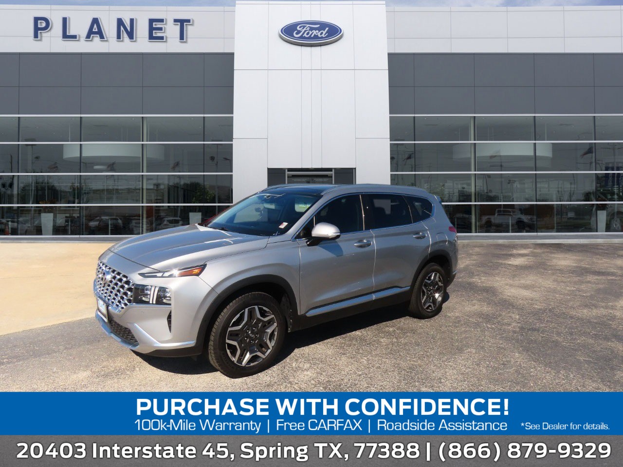 used 2021 Hyundai Santa Fe car, priced at $22,999