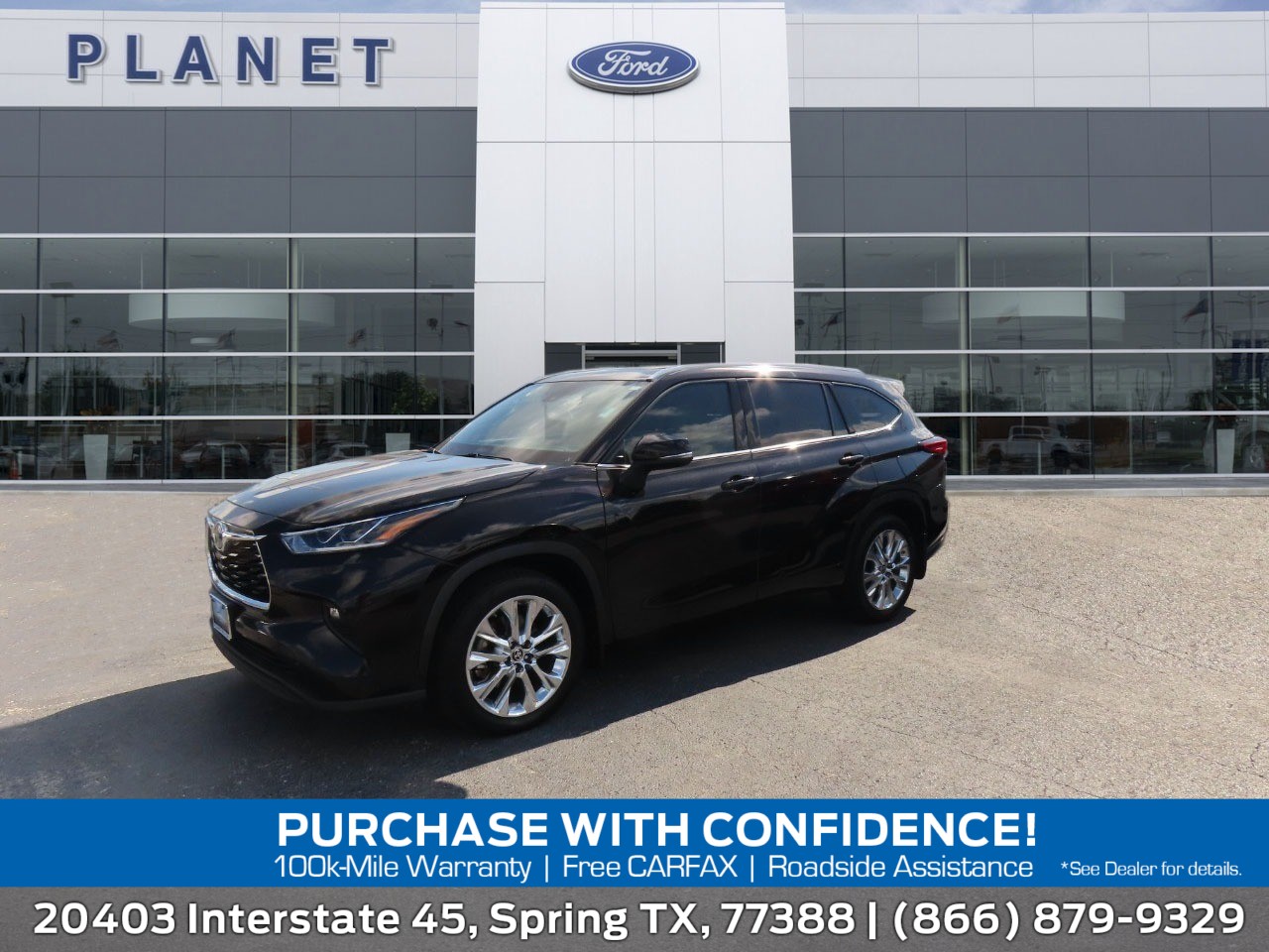 used 2020 Toyota Highlander car, priced at $20,999