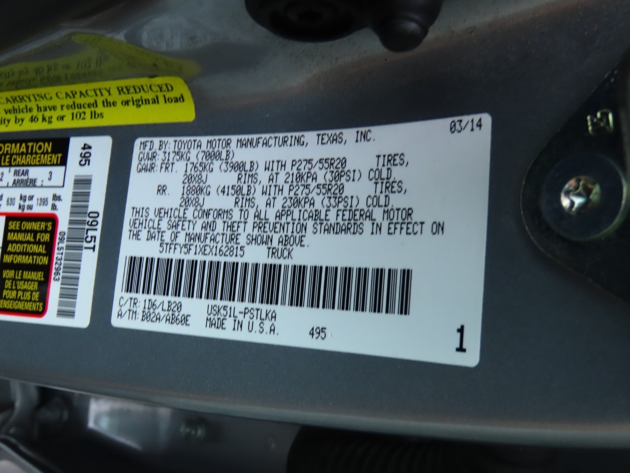 used 2014 Toyota Tundra 2WD Truck car, priced at $16,999