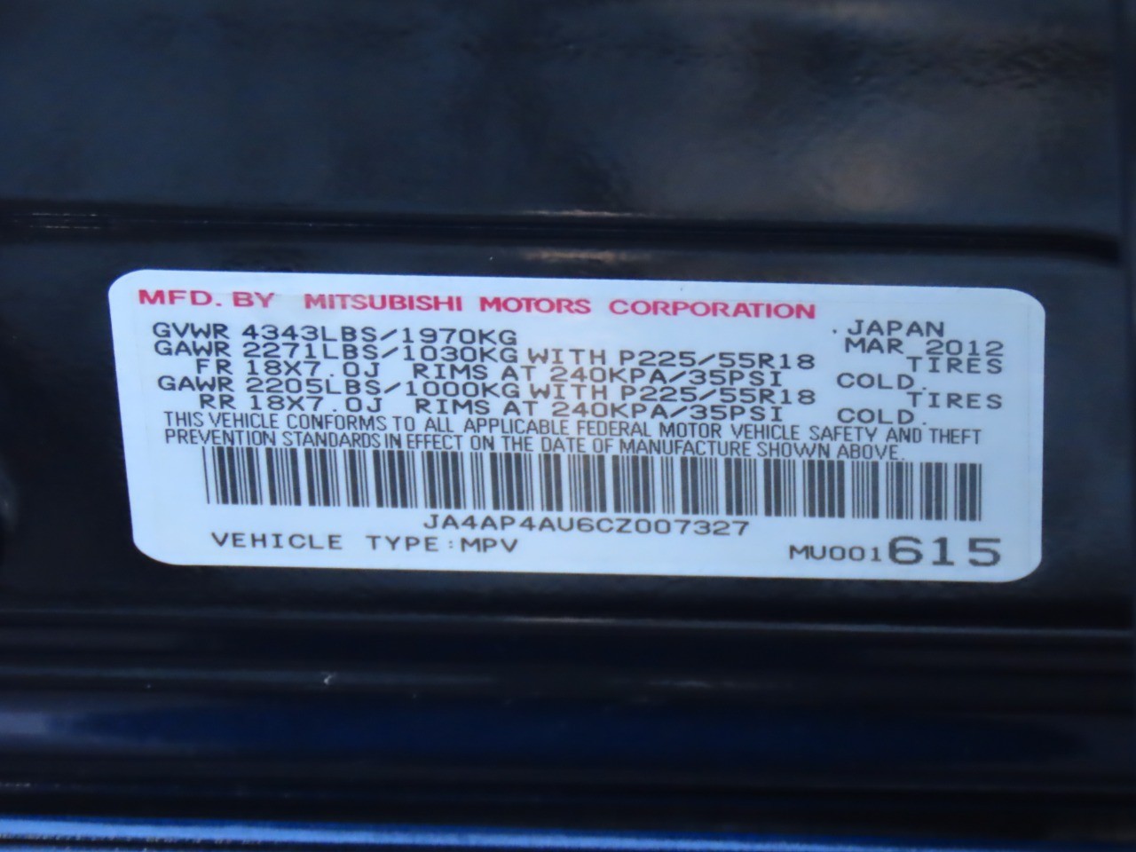 used 2012 Mitsubishi Outlander Sport car, priced at $7,999