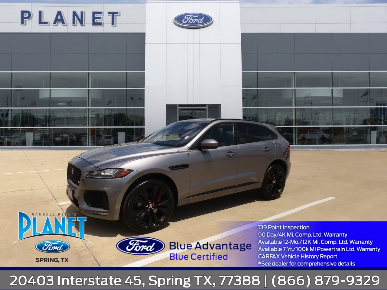 used 2020 Jaguar F-PACE car, priced at $19,999